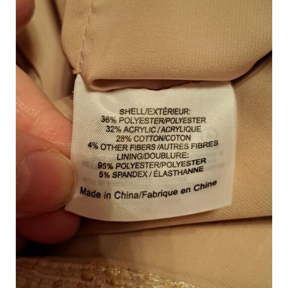 Tory Burch Jacquard Devora Tweed Brocade Skirt 4 Pencil Slight Metallic Lined - Picture 13 of 15